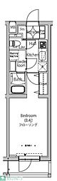 カーサスプレンディッド新中野 1Kの間取図画像