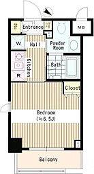 ベルヴュコート中野本町 1Kの間取図画像