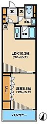 レジディア杉並方南町 1LDKの間取図画像