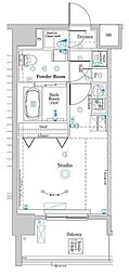 Raffistar中野本町 1Kの間取図画像