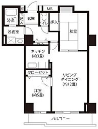 ハイエスト荻窪 2LDKの間取図画像