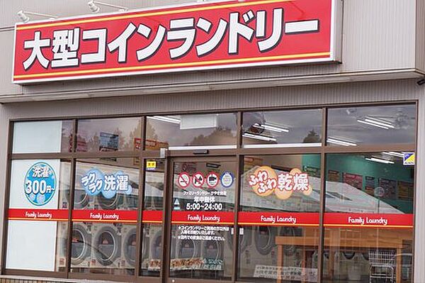 コインランドリーが近隣にあるから洗濯物が乾かないときも安心です