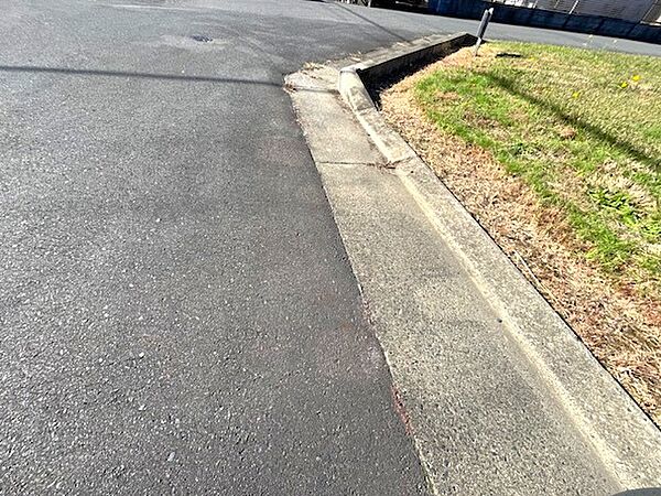 道路と敷地にはほとんど段差がありません。だから躓くことがなく小さなお子様や年配の方にも安心