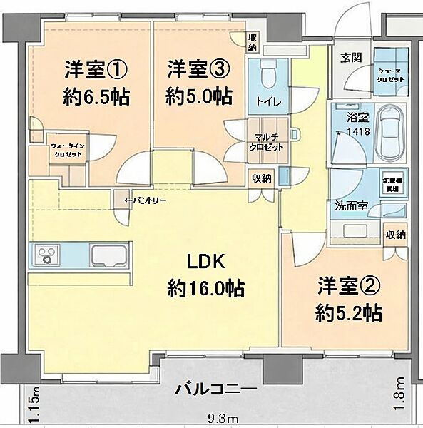 間取りを拡大表示