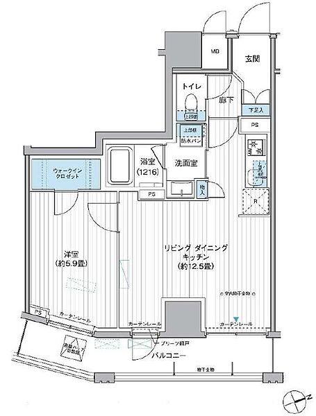 同じ建物の物件間取り写真 - ID:213099356608