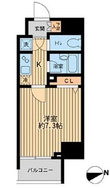 HF早稲田レジデンス 1404｜東京都新宿区弁天町(賃貸マンション1K・14階・23.26㎡)の写真 その2