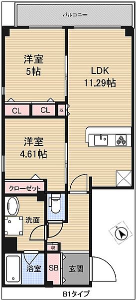 同じ建物の物件間取り写真 - ID:213103634514