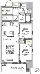 間取図画像 2LDK