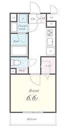 フィレール南千住（Filer Minamisenju） 1階1Kの間取り