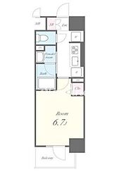 カサ・フェリーチェ 5階1Kの間取り