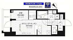 ステージグランデ台東根岸アジールコート 7階1DKの間取り