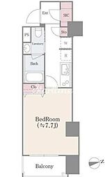 Ｌｅｍｕｒｉａ浅草（レムリア浅草） 8階1Kの間取り