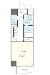 ＫＳコート（ケイズコート） 2階1Kの間取り