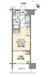 クレヴィア上野入谷 1LDKの間取図画像