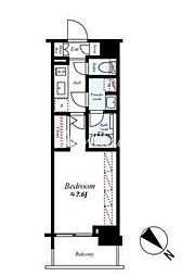 フュージョナル浅草フォレスト 1Kの間取図画像