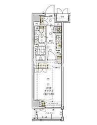 ザグランデレガーロ東日暮里 1Kの間取図画像