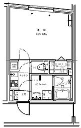 GENOVIA根津 1Kの間取図画像