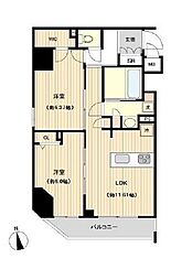 オーキッドレジデンス上野 2LDKの間取図画像