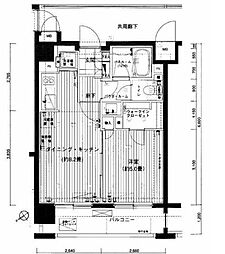 LAスィート上野 1DKの間取図画像
