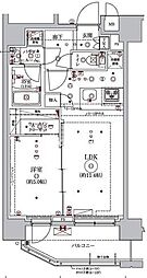 レアライズ浅草3 1LDKの間取図画像