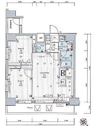 MAKESDESIGN三ノ輪 2LDKの間取図画像