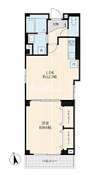 ベルス入谷(Bellus Iriya) 1LDKの間取図画像