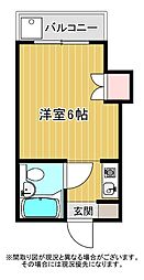 パレシオン音羽 ワンルームの間取図画像