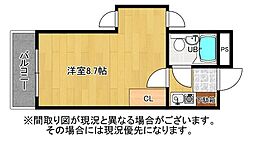 YZCLUB 1Kの間取図画像