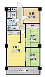 間取図画像 3LDK