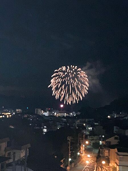 お家でのんびりと花火鑑賞ができます