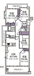 アーサー室見サウスステージ 4LDKの間取図画像