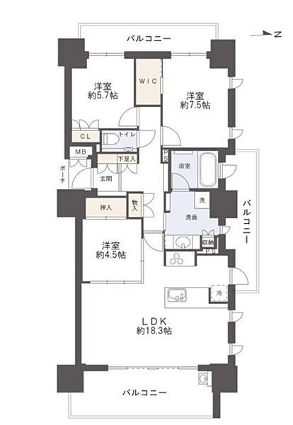 家族構成やライフスタイルに合わせやすい、魅力的な間取り☆