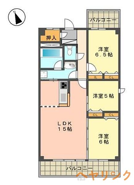 同じ建物の物件間取り写真 - ID:223031565973