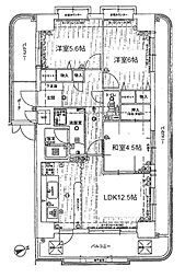 妙法寺駅まで徒歩圏内　車字獅掘　サンワプラザ須磨山の手 3LDKの間取り