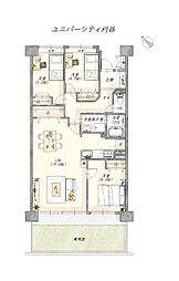 間取図画像 3LDK