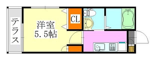 フォルトゥーナ津田沼 101｜千葉県習志野市津田沼3丁目(賃貸アパート1K・3階・18.20㎡)の写真 その2