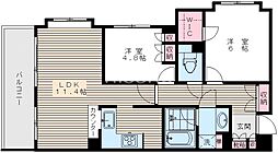 ７２７４−ファミール都立家政 2階2LDKの間取り