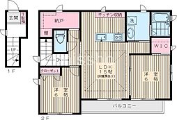７６０１ 2階2SLDKの間取り