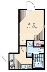 ８０４３−Ｒｅａｆ西荻北 1階1Kの間取り