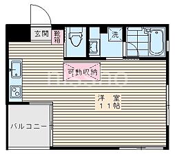 MAISONTOSHI ワンルームの間取図画像