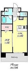 グランネクサス船橋町 1LDKの間取図画像