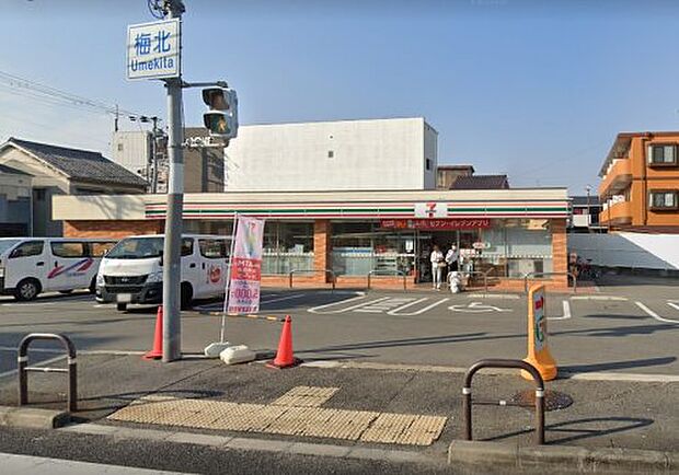 【コンビニエンスストア】セブンイレブン　堺百舌鳥梅北店まで375ｍ