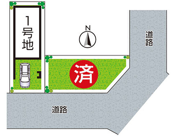 全2区画　前面道路5．8ｍ