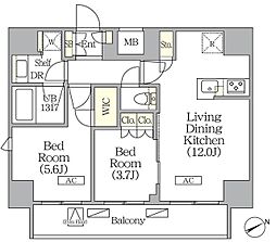 ジオエント町屋 6階