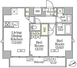 ジオエント町屋 12階