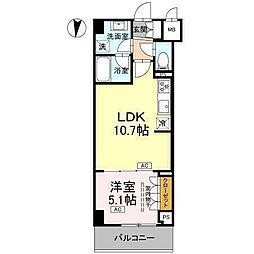 江東区枝川3丁目マンション 1LDKの間取図画像