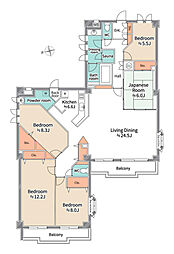 葉山グリーンプラザ 5LDKの間取図画像