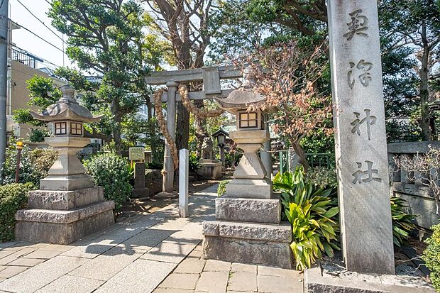 奥沢神社で開催される大蛇お練り行事では東京都指定無形民俗文化財に指定されています。2024年3月撮影