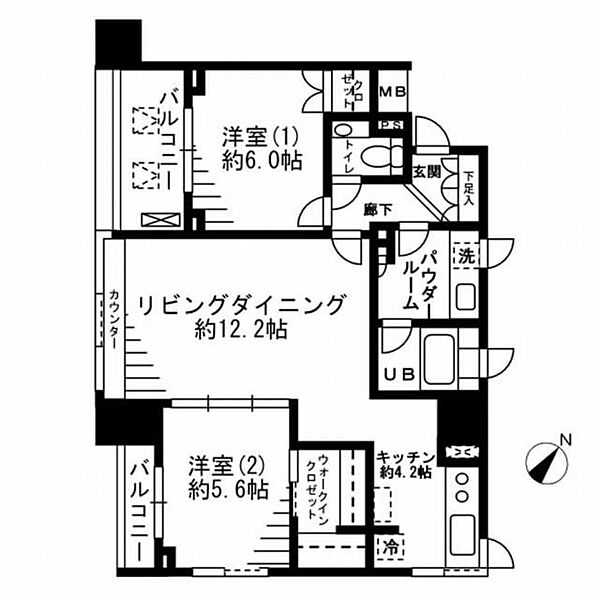 同じ建物の物件間取り写真 - ID:213108051211