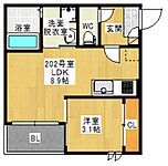 広島市南区宇品御幸４丁目 3階建 築6年のイメージ